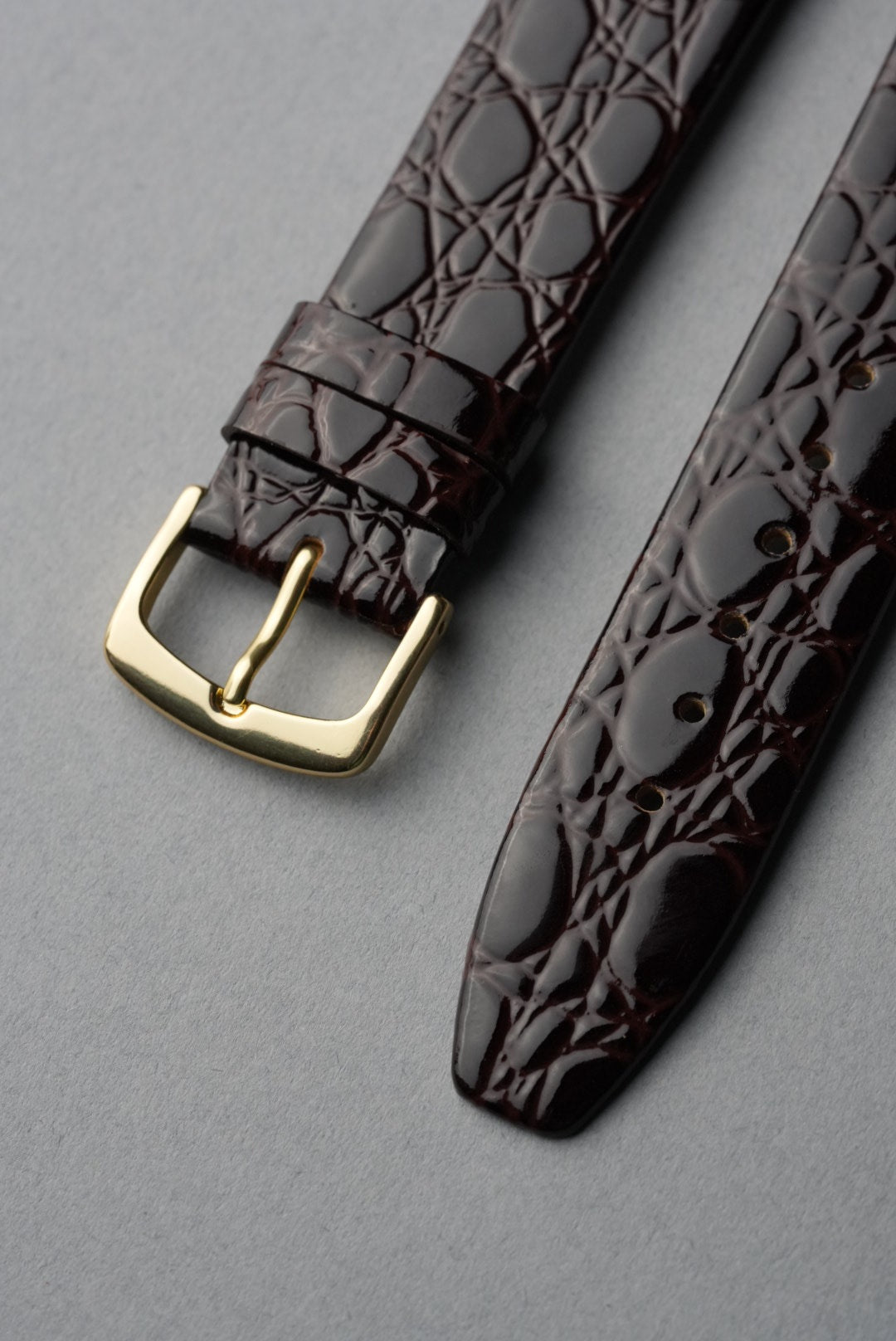 Vintage Crocodile Grain Leather Strap – 8mm to 22mm