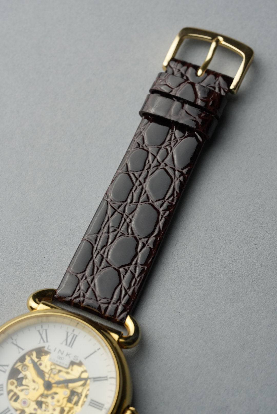 Vintage Crocodile Grain Leather Strap – 8mm to 22mm