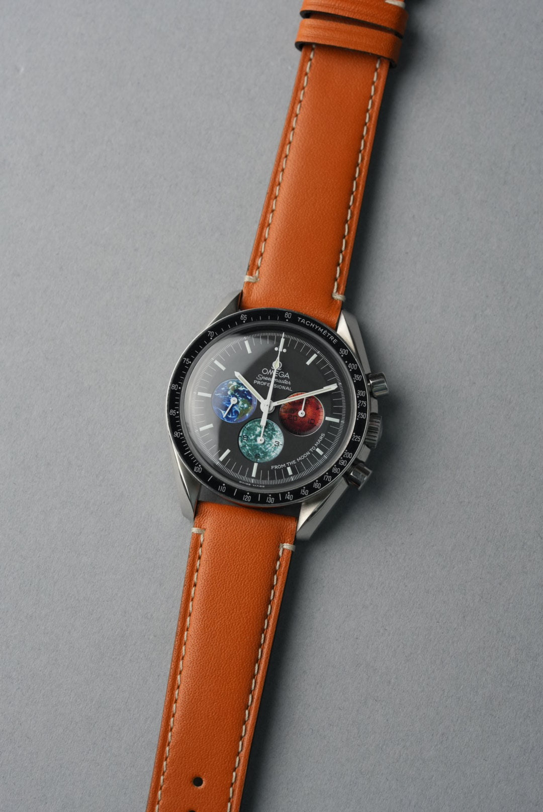 Handmade Leather Strap with Contrast Stitch – 18mm to 22mm