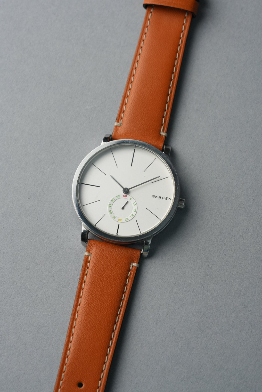 Handmade Leather Strap with Contrast Stitch – 18mm to 22mm