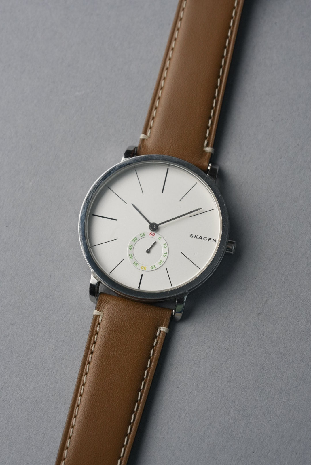 Handmade Leather Strap with Contrast Stitch – 18mm to 22mm