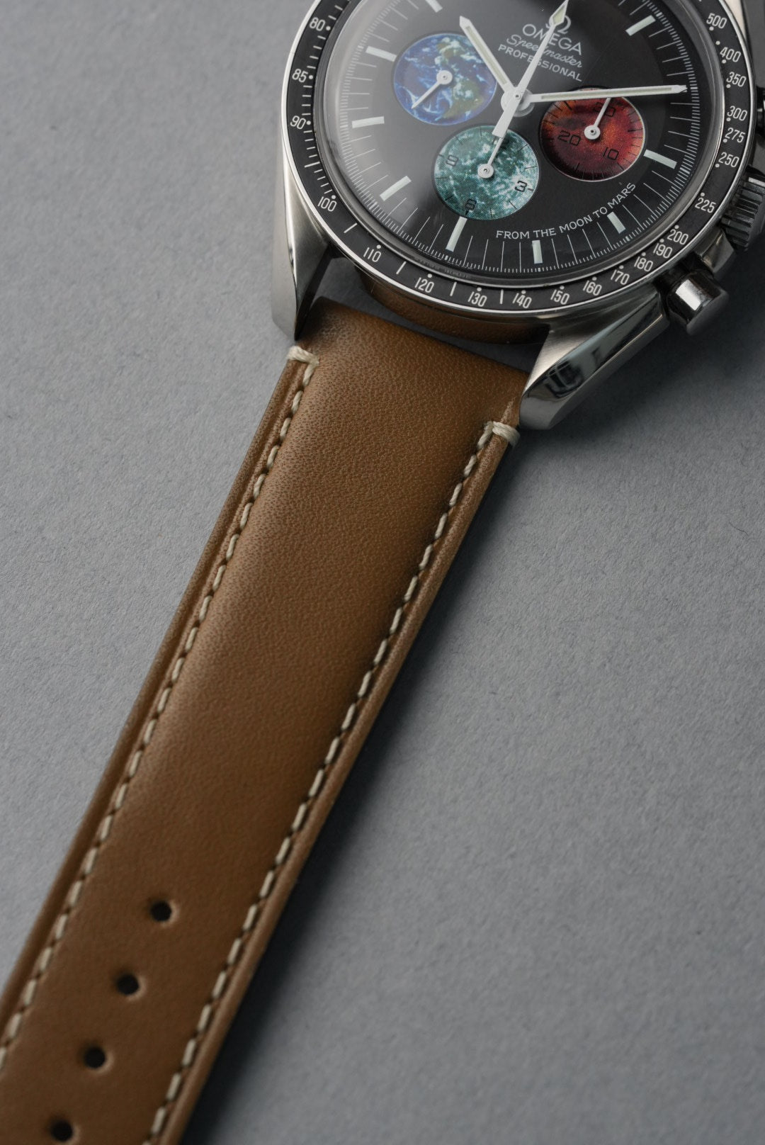 Handmade Leather Strap with Contrast Stitch – 18mm to 22mm