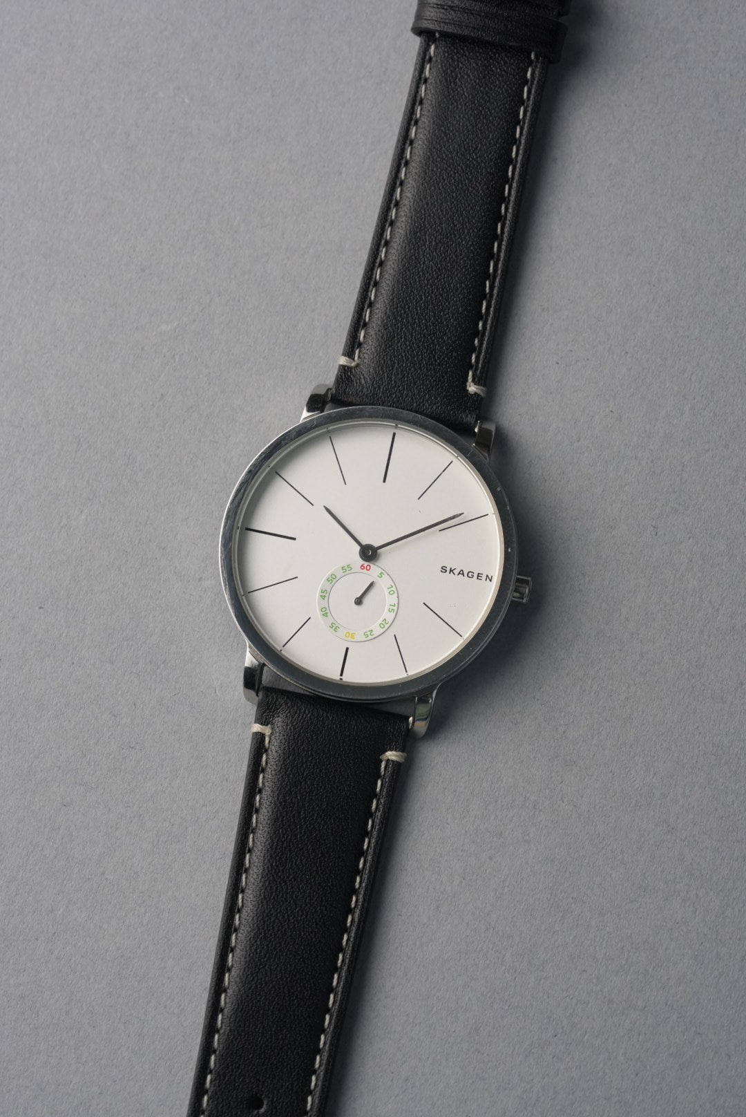 Handmade Leather Strap with Contrast Stitch – 18mm to 22mm