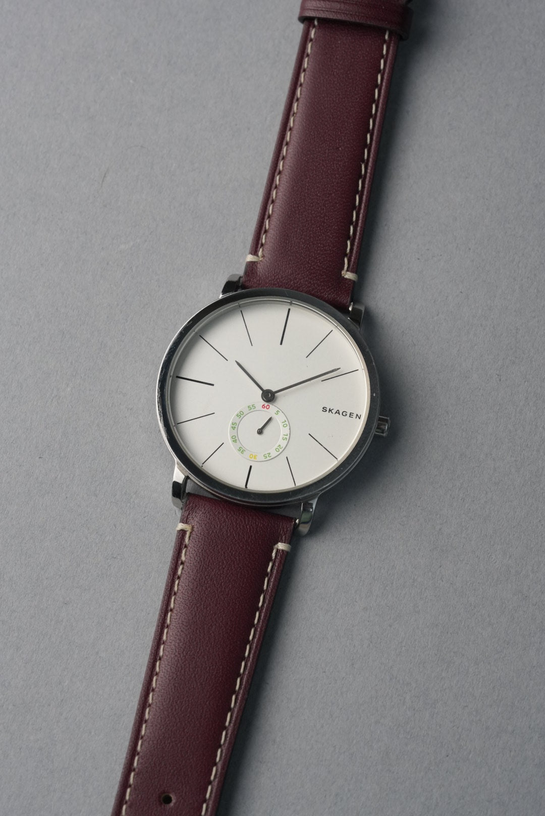 Handmade Leather Strap with Contrast Stitch – 18mm to 22mm