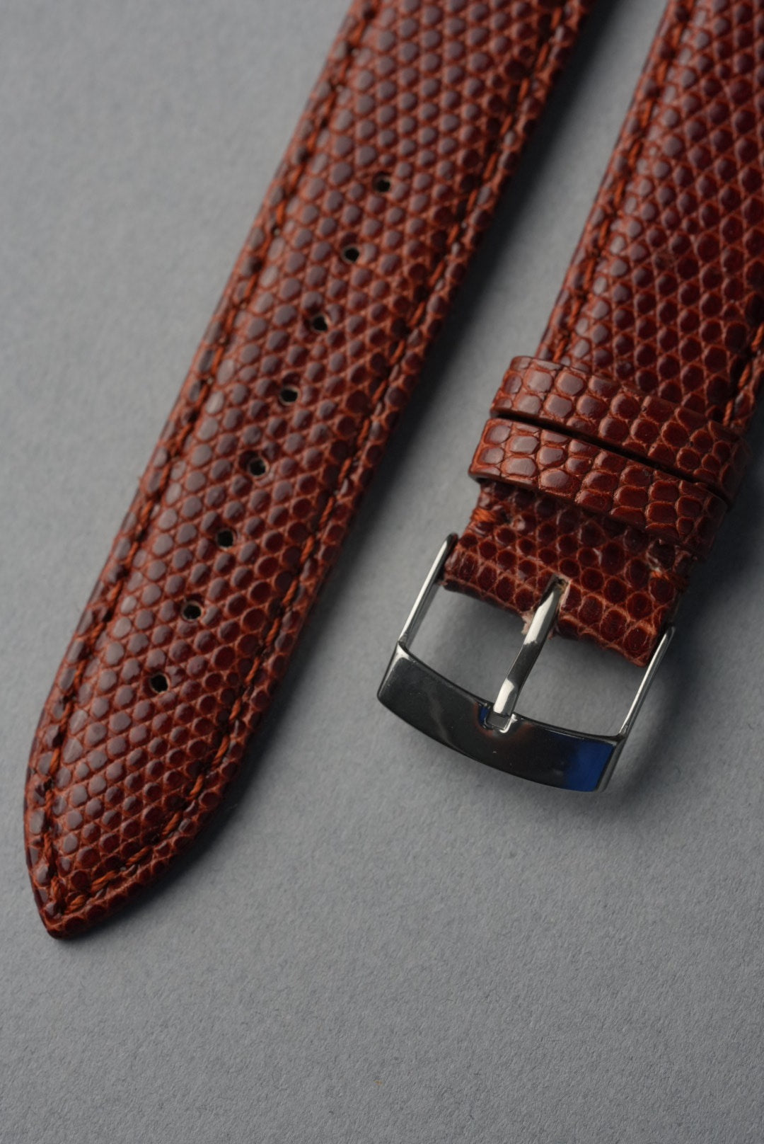 Teju Lizard Leather Strap with Nubuck Lining - 14 mm to 22 mm