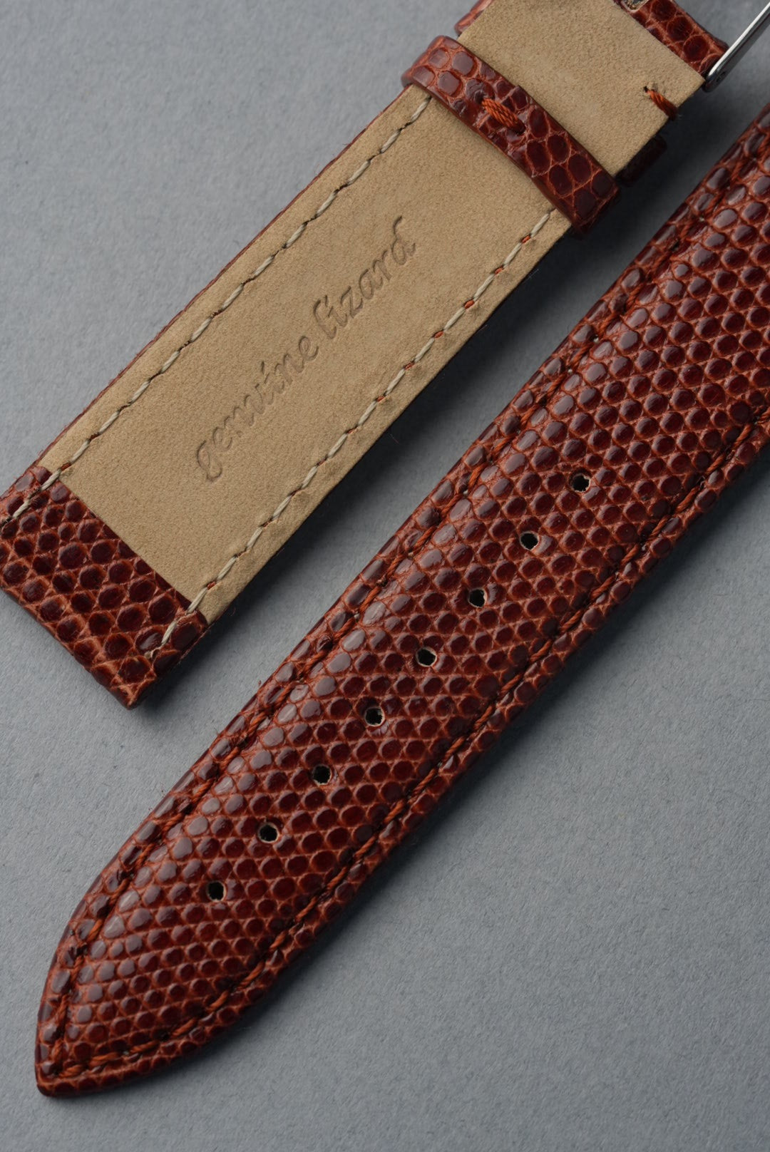 Teju Lizard Leather Strap with Nubuck Lining - 14 mm to 22 mm