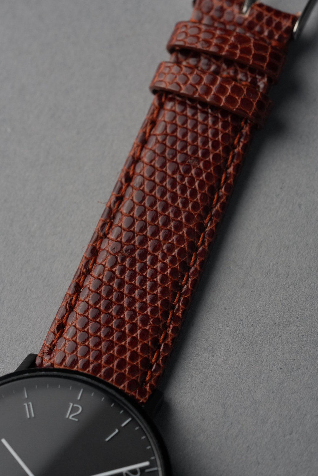 Teju Lizard Leather Strap with Nubuck Lining - 14 mm to 22 mm