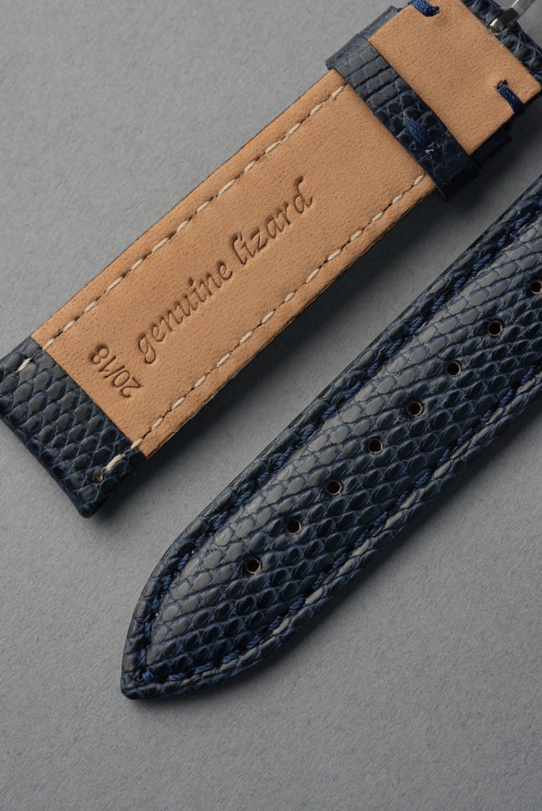 Teju Lizard Leather Strap with Nubuck Lining - 14 mm to 22 mm