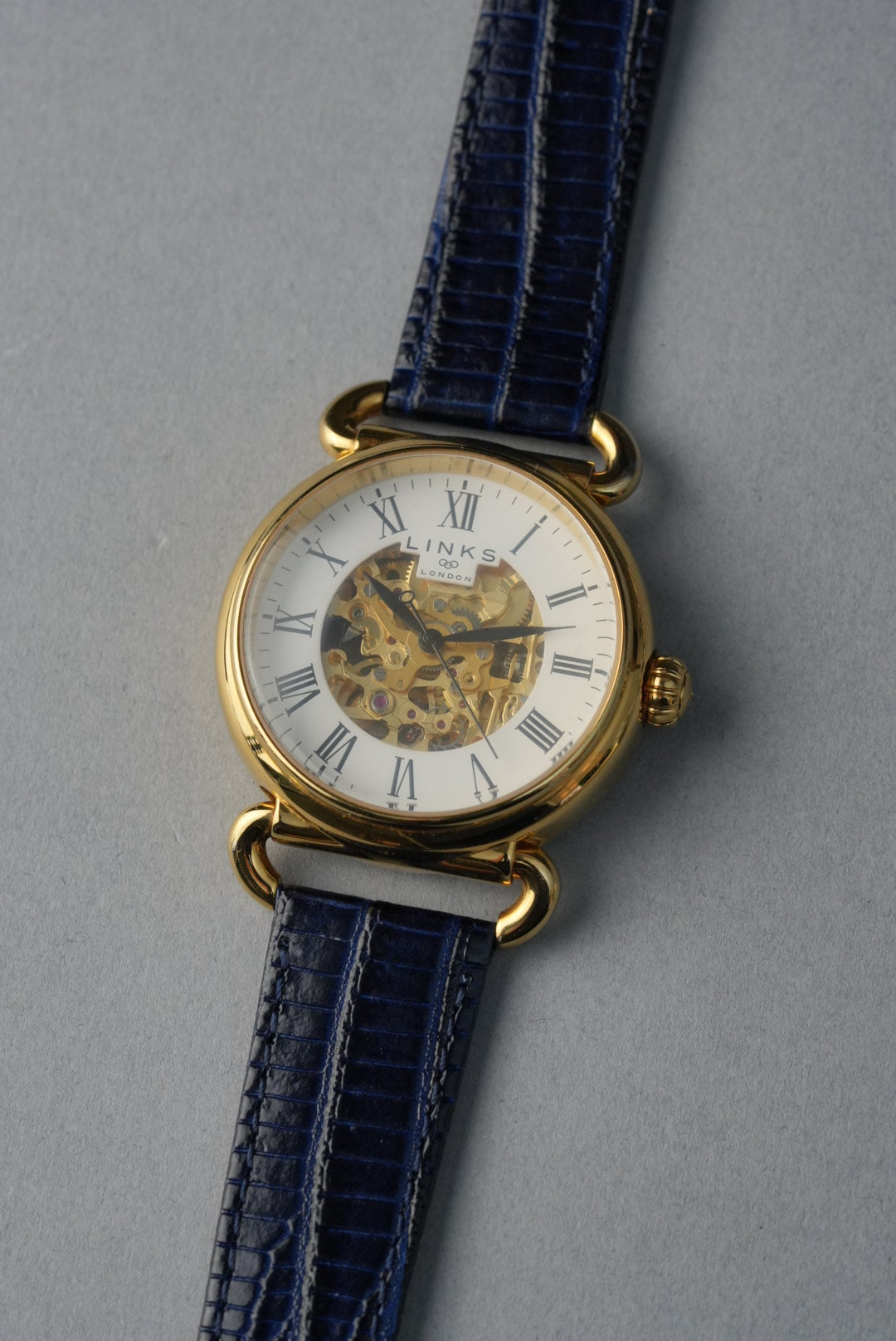 Lizard Grain Leather Strap with Nubuck Lining - 12 mm to 22 mm