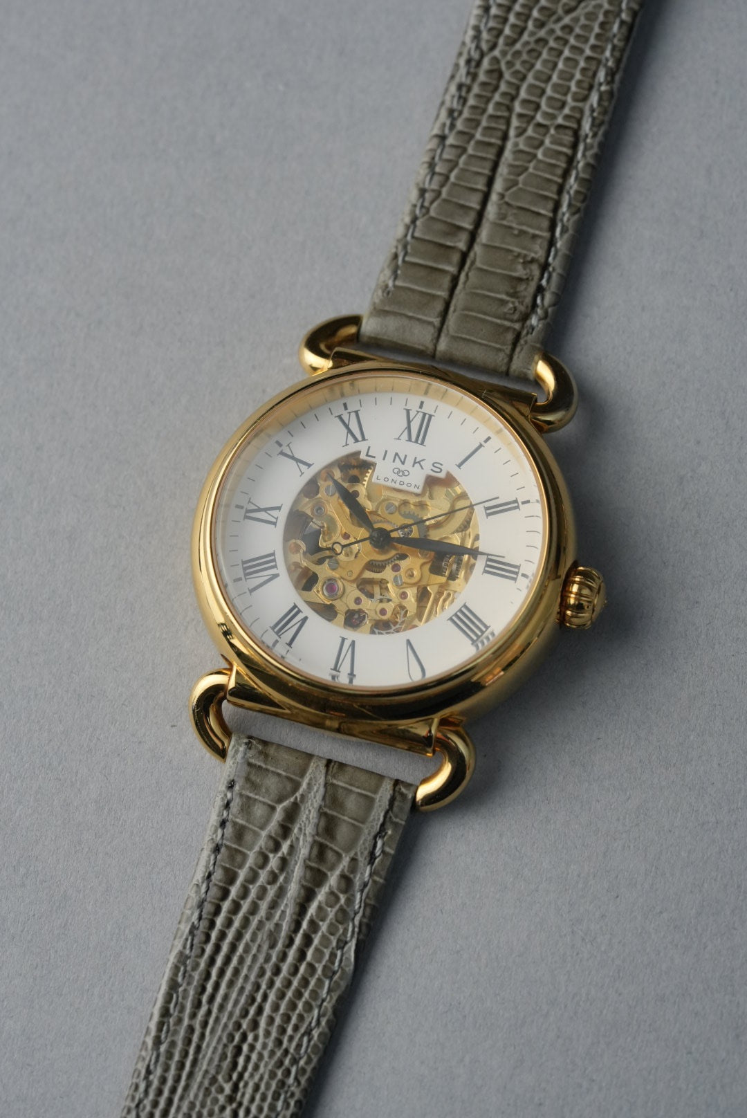 Lizard Grain Leather Strap with Nubuck Lining - 12 mm to 22 mm