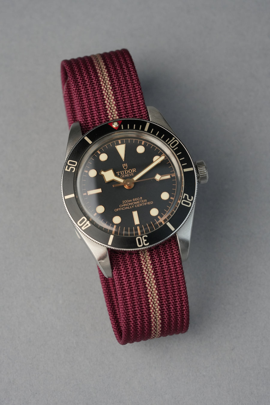 Tudor Watch Nylon Strap with Deployant Clasp FKM Reinforced