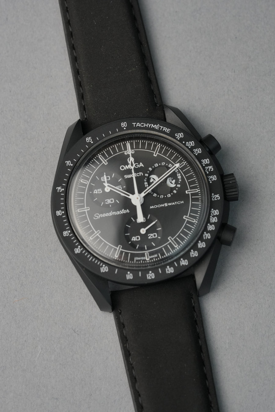 Nubuck Leather Strap for Swatch x Omega MoonSwatch