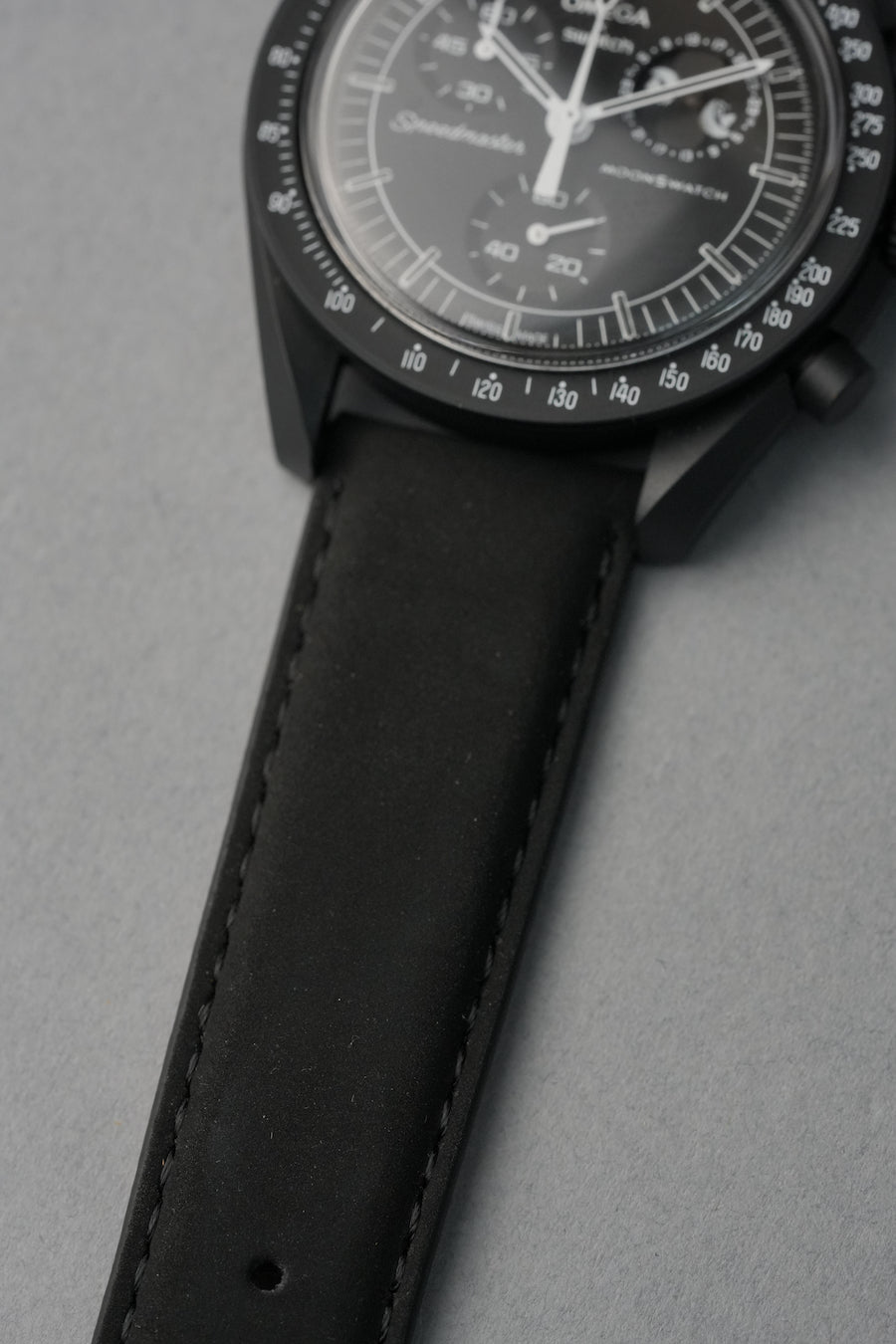 Nubuck Leather Strap for Swatch x Omega MoonSwatch