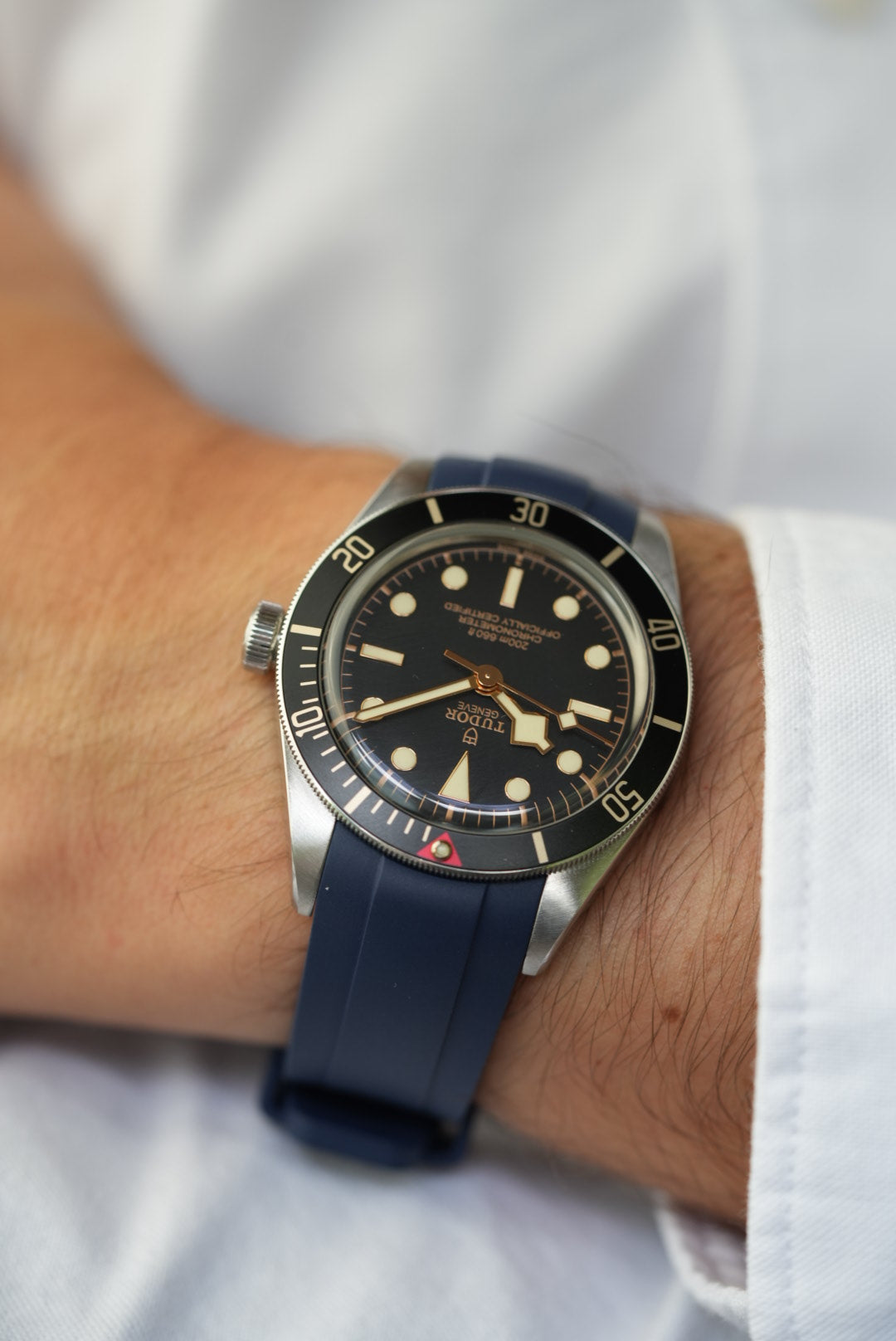 Tudor Black Bay 58 Curved FKM Rubber Strap - Integrated Fit