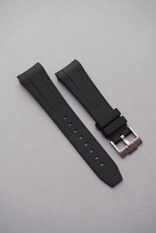 Rubber Woven Strap for Blancpain X Swatch Green Abyss