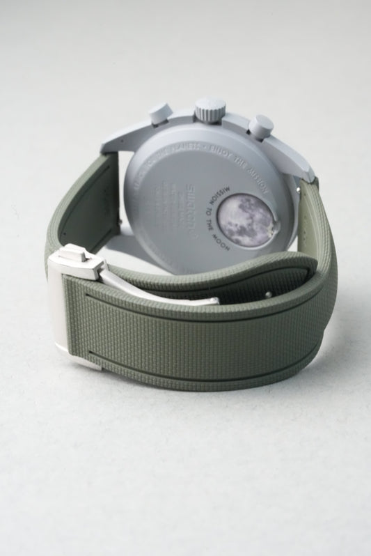 Deployant Clasp Sailcloth for Omega x Swatch MoonSwatch – Mission to the Moon – Kahki