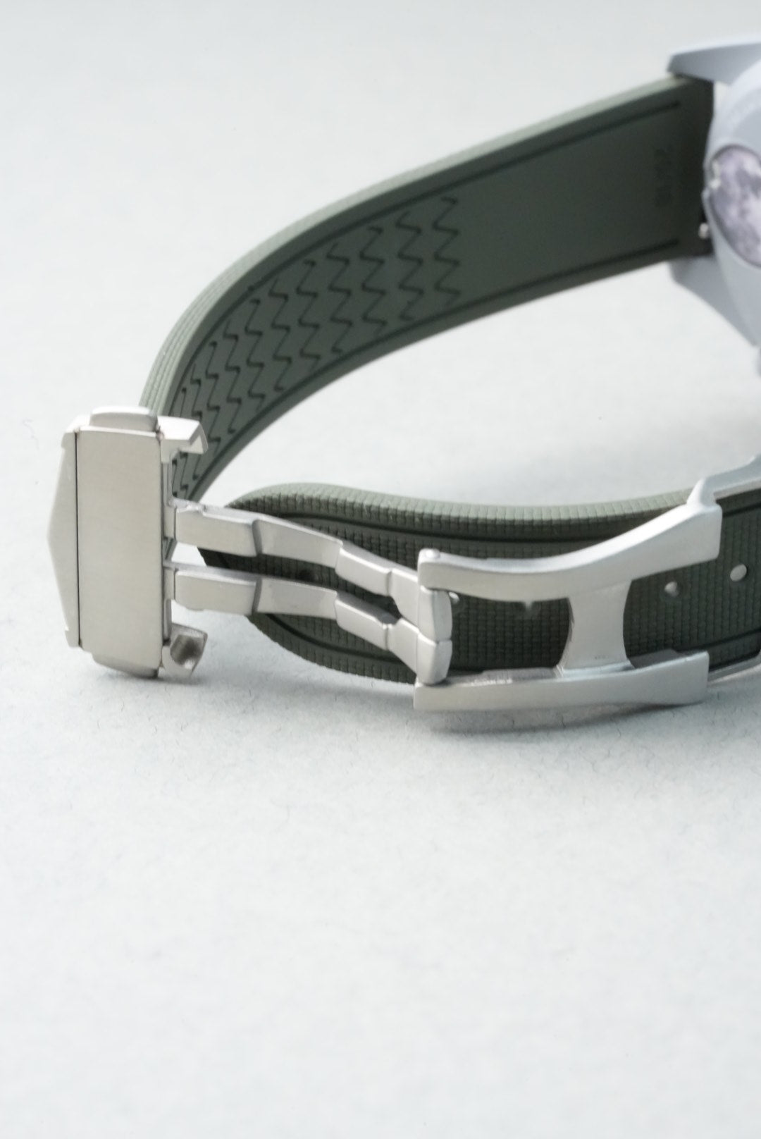 Sailcloth Effect FKM Rubber Strap with Deployant Clasp for Swatch x Omega MoonSwatch - Mission on Earth: Desert - Khaki