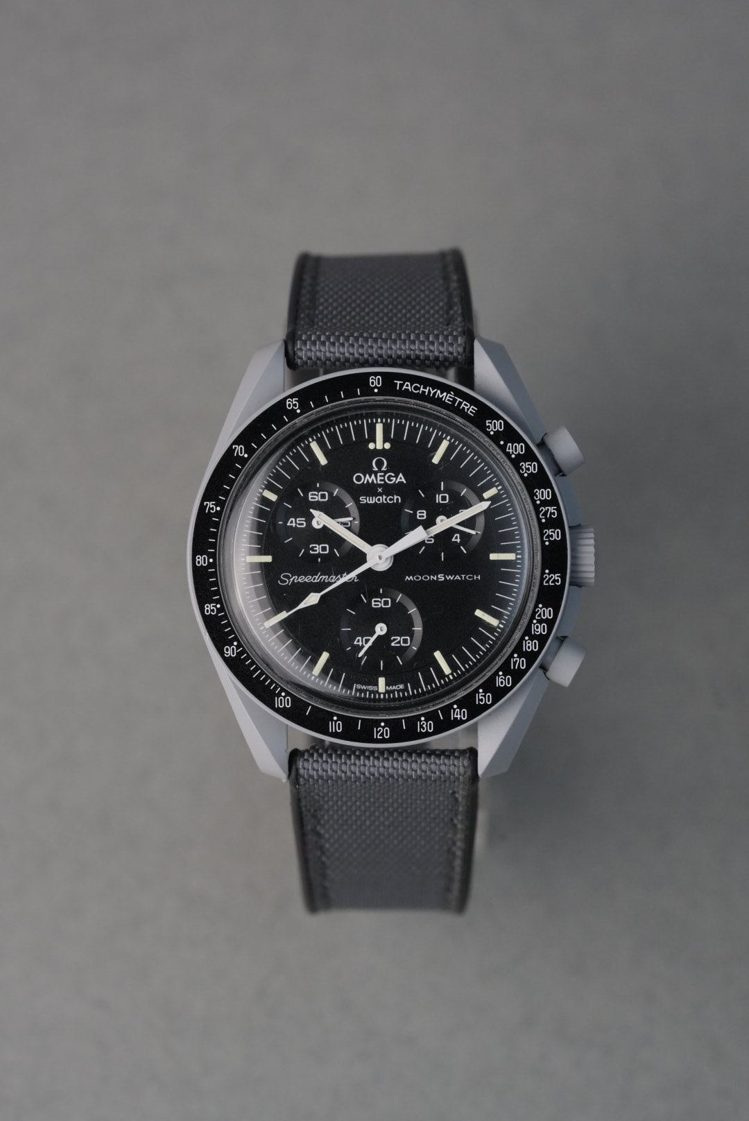 MoonSwatch Mission to the Moon Straps (20mm) — Rubber, Sailcloth