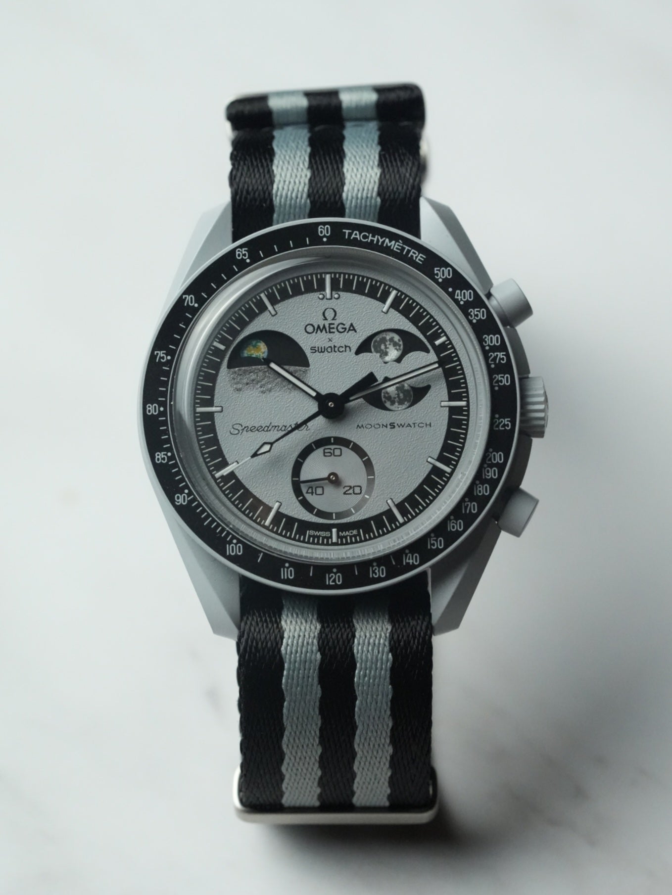 Omega X Swatch Earthphase MoonSwatch Strap: Premium NATO - 007 Bond