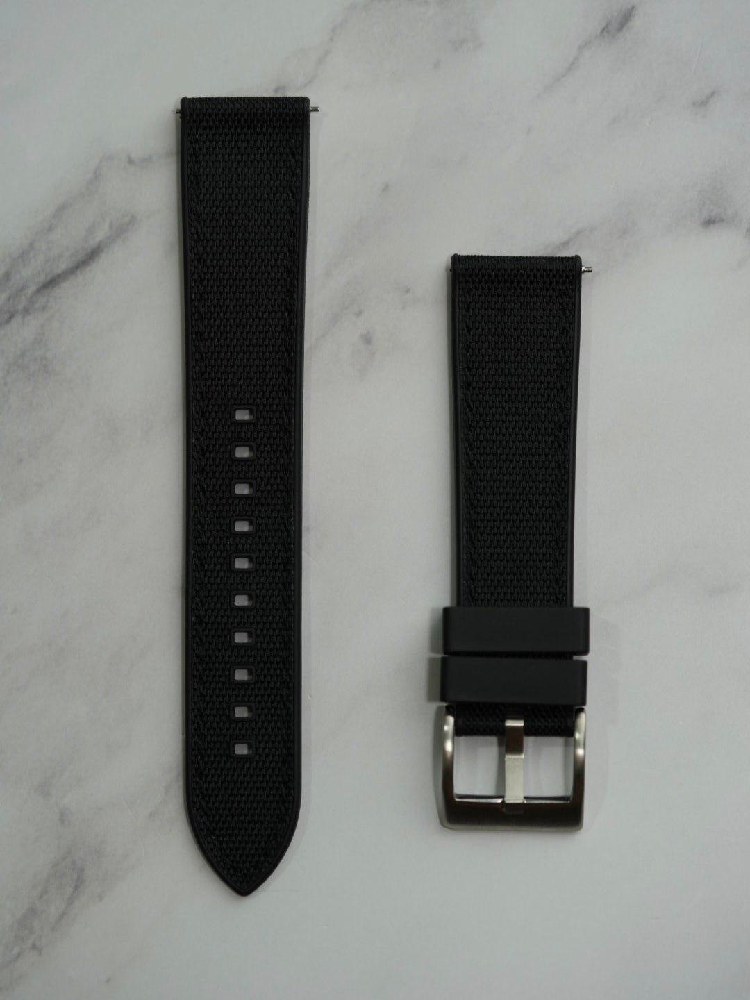 Sailcloth Hybrid Rubber Strap For Omega X Swatch MoonSwatch 1965