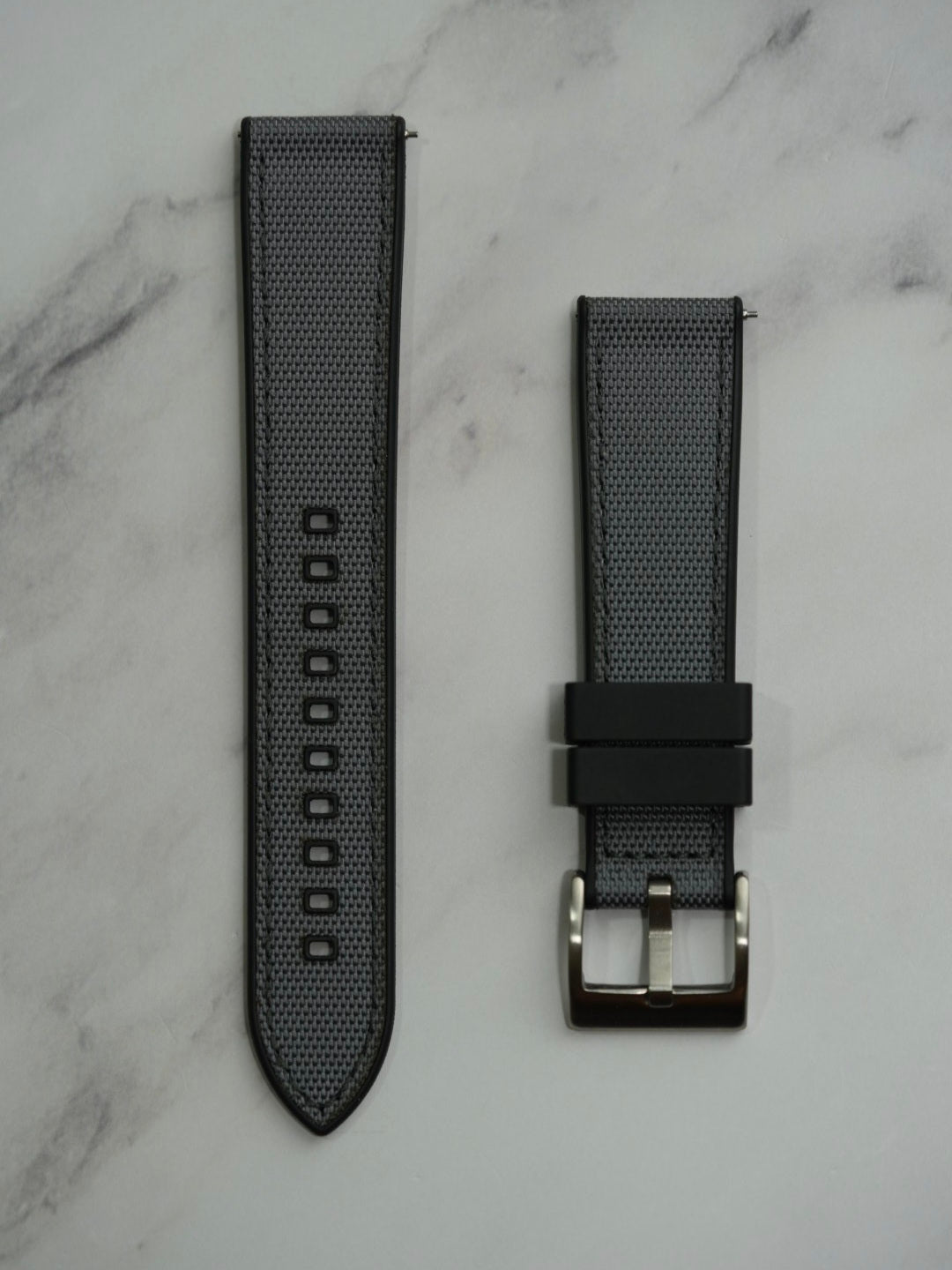 Sailcloth Hybrid Rubber Strap For Omega X Swatch MoonSwatch 1965