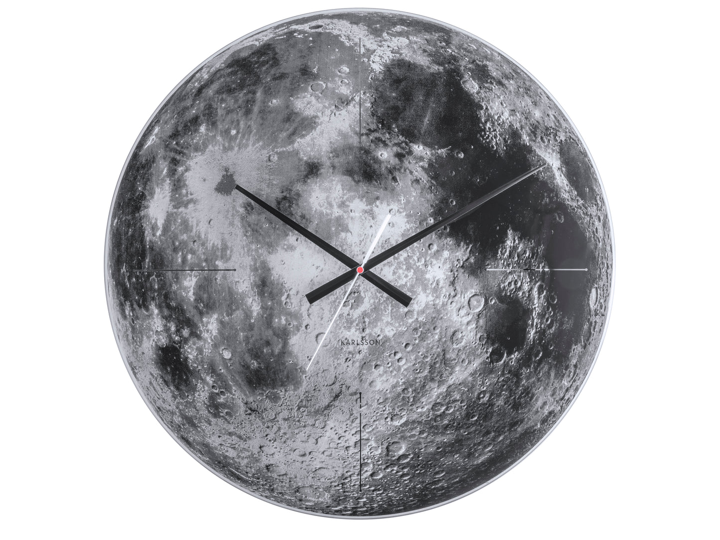 Moon Wall Clock – Mirror Glass Design
