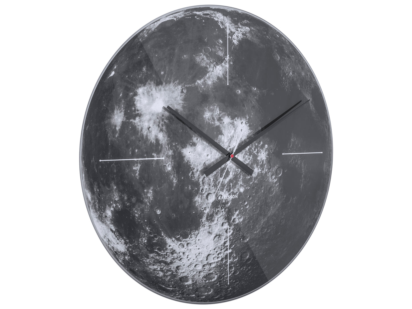 Moon Wall Clock – Mirror Glass Design
