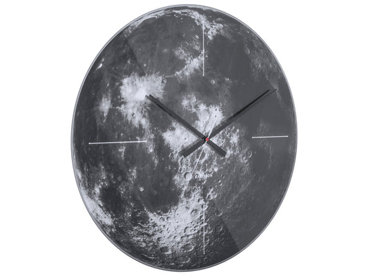 Moon Wall Clock – Mirror Glass Design