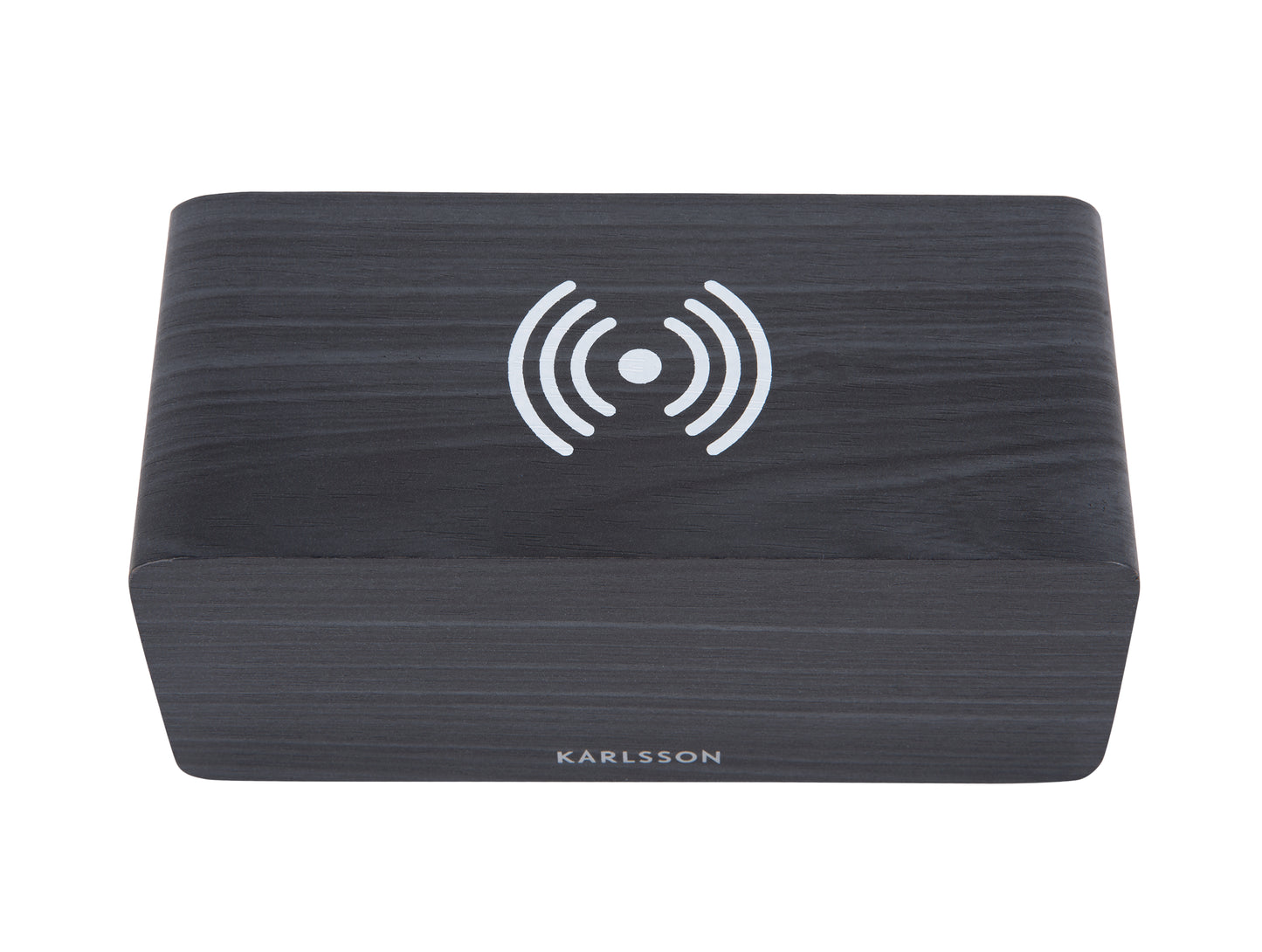 Block Alarm Clock with LED Display and Wireless Phone Charger