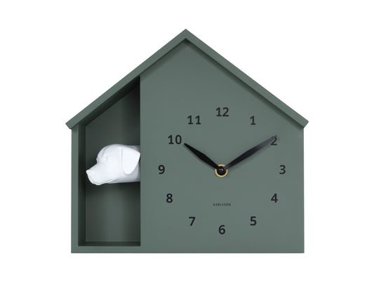 Man's Best Friend – Wall Clock – Green