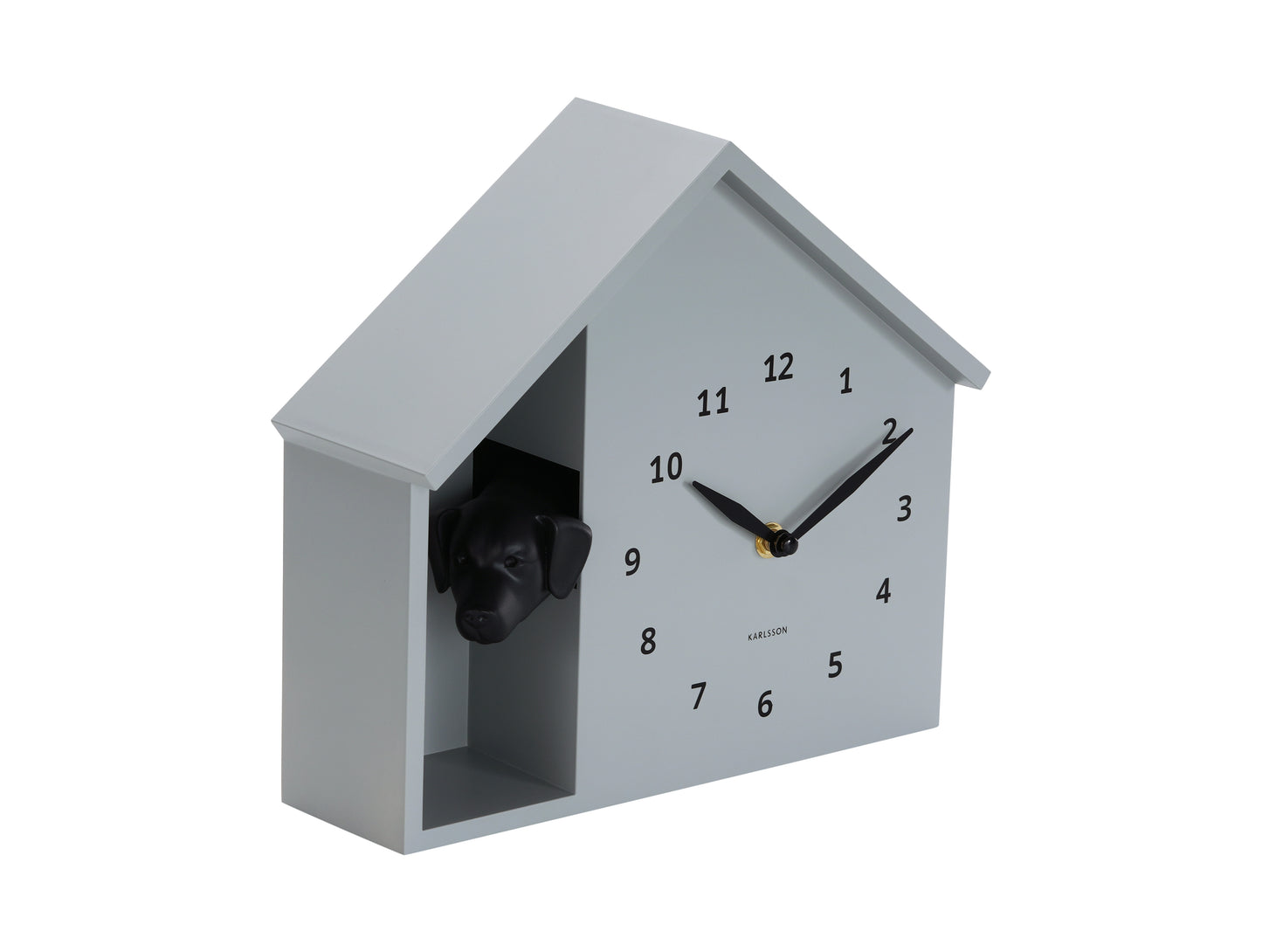 Man's Best Friend – Wall Clock – Grey