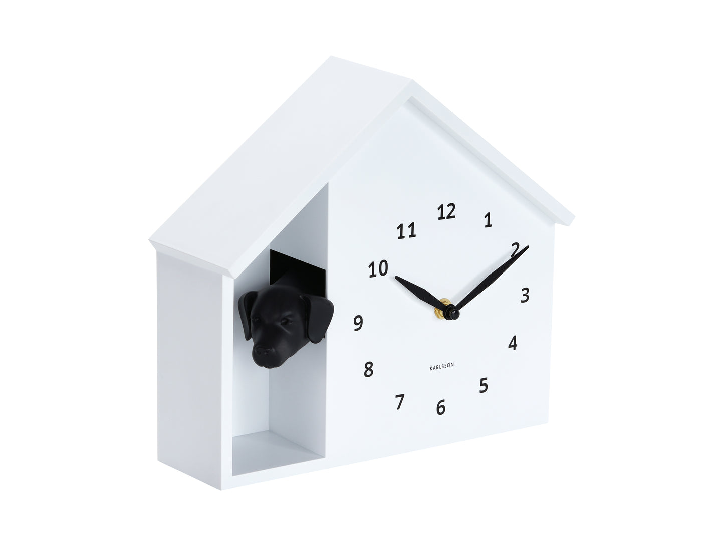 Man's Best Friend – Wall Clock – White