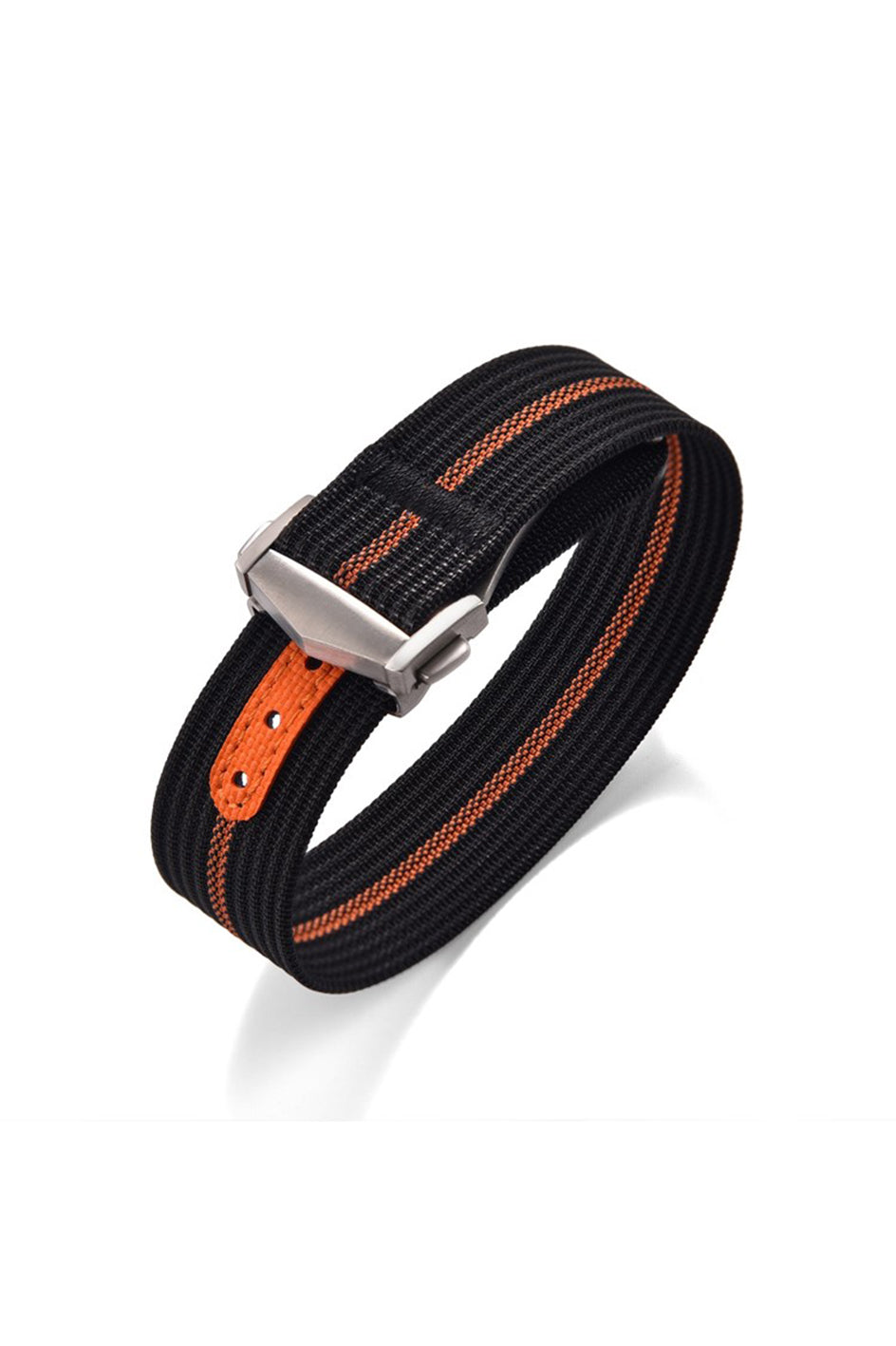 Nylon Strap with FKM Reinforced Notches - Deployant Clasp 18mm-22mm