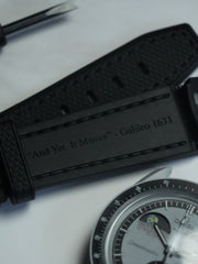 Omega X Swatch EarthPhase "Galileo" MoonSwatch Strap: Black Rubber Woven