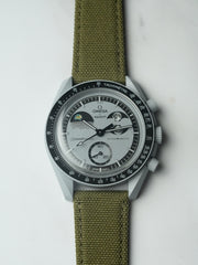 Omega X Swatch Earthphase MoonSwatch Strap: Canvas - Khaki