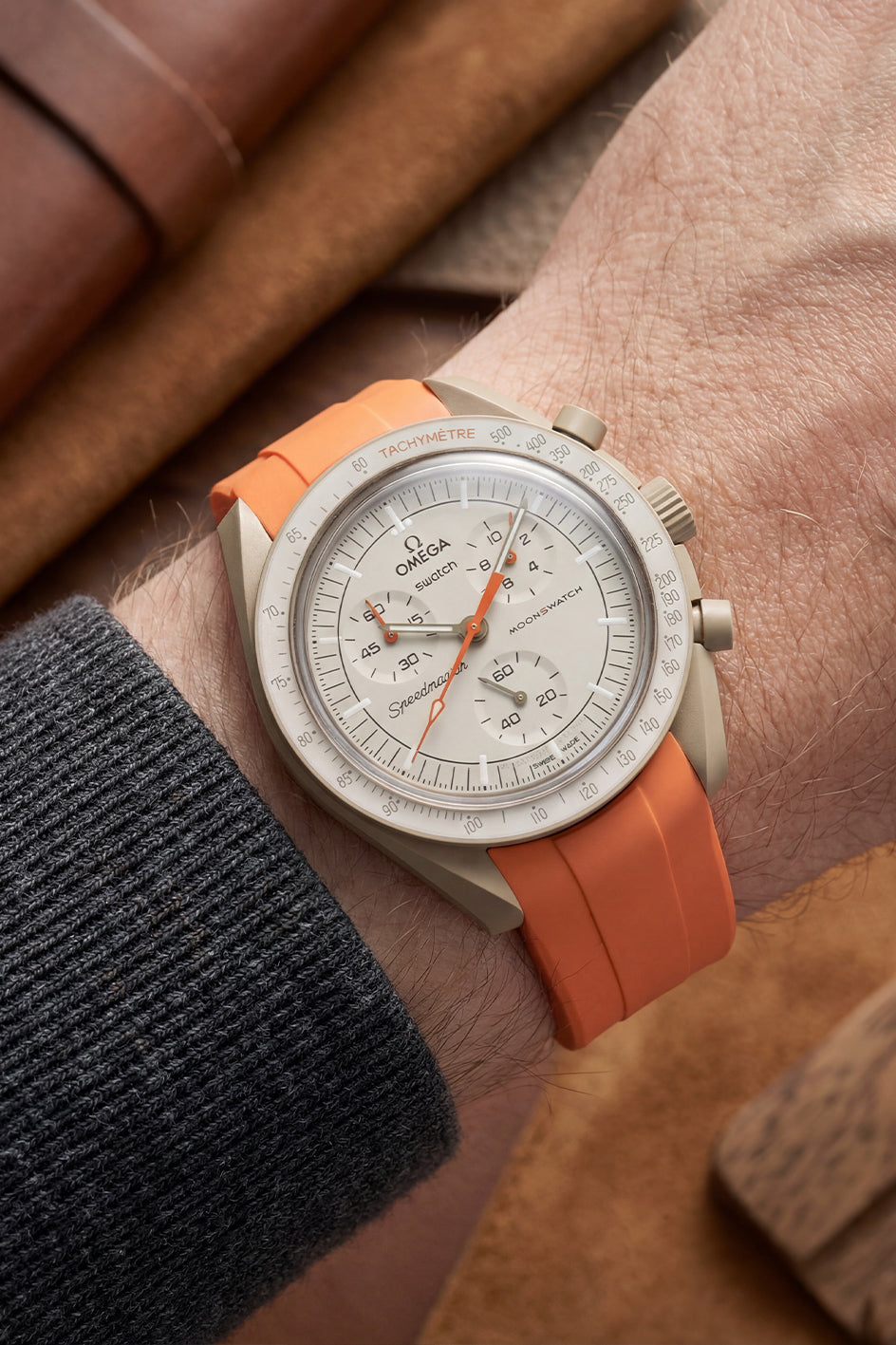 MoonSwatch FKM Curved Rubber Strap — Fits All Models