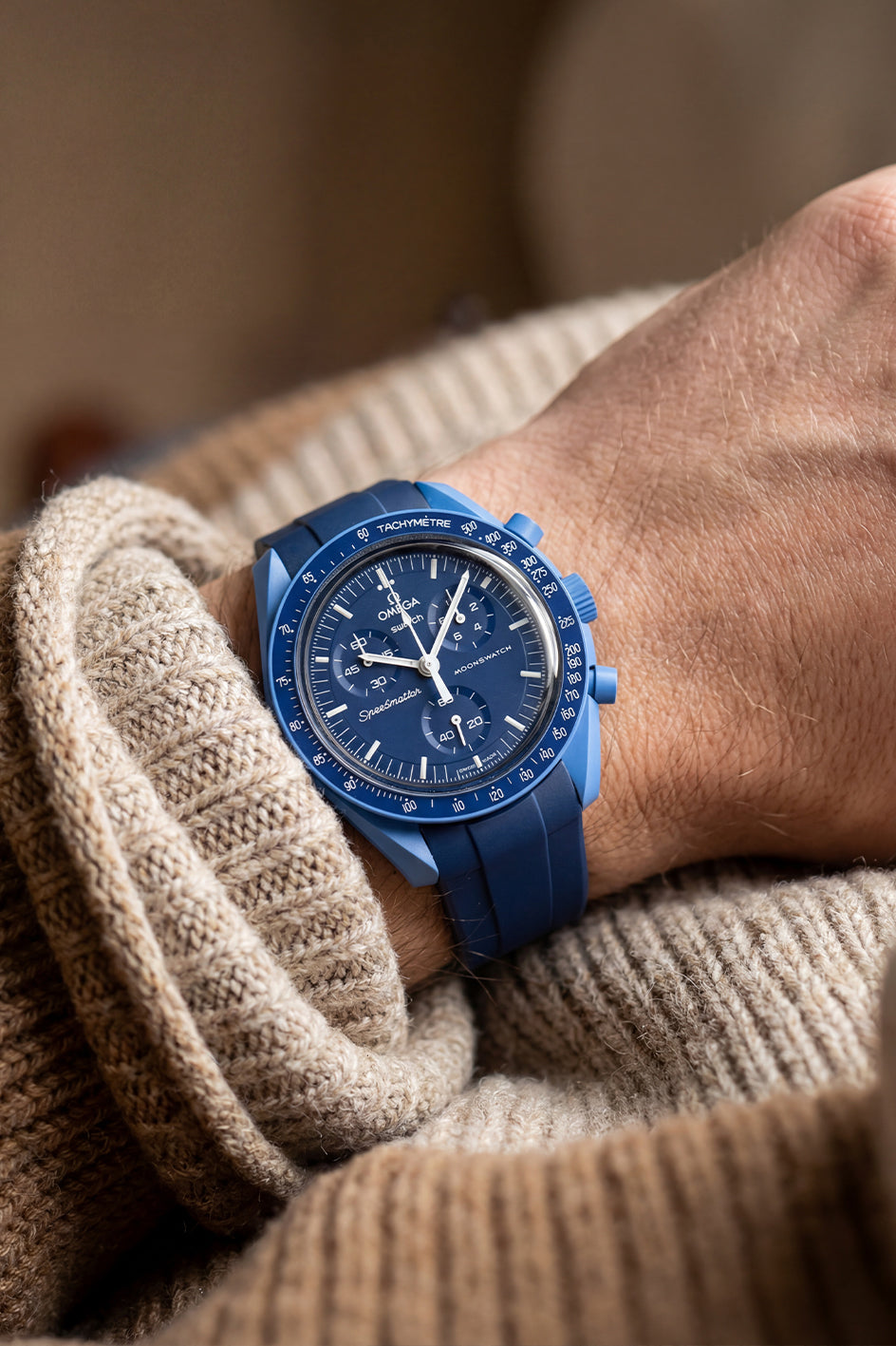 MoonSwatch FKM Curved Rubber Strap — Fits All Models