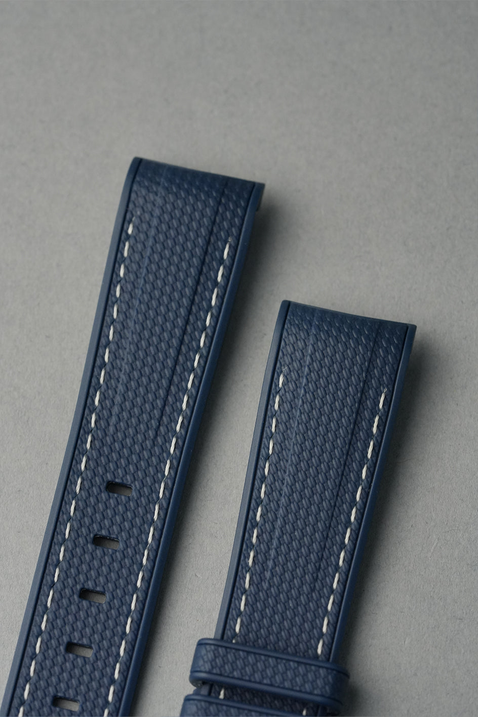 Black Woven Silicone Rubber Strap for MoonSwatch, Rolex & Omega – 20 mm