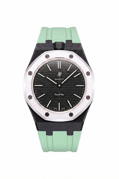 Ocho Negro Royal Pop Rubber Strap
