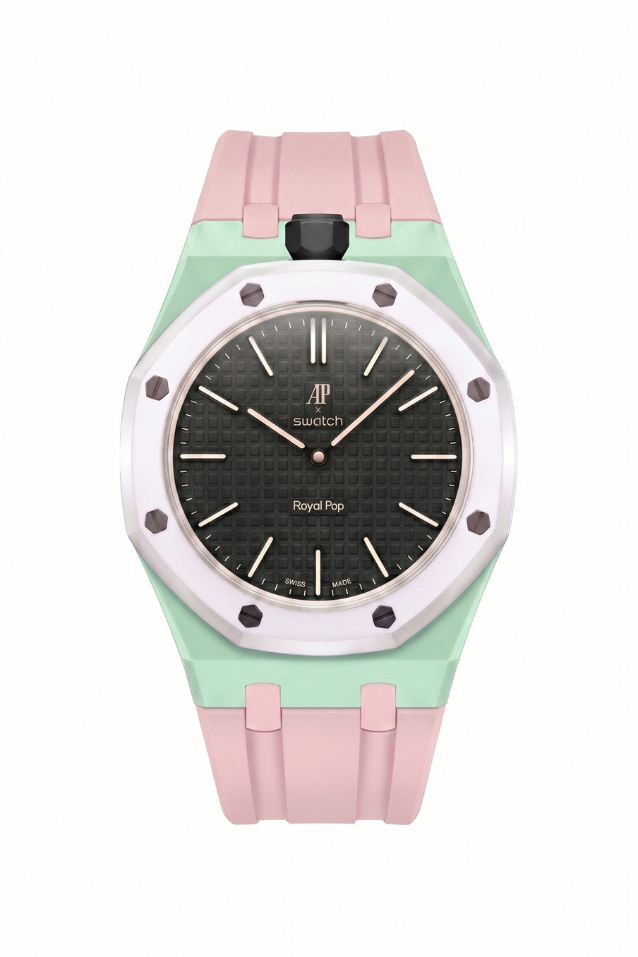 Ocho Negro Royal Pop Rubber Strap