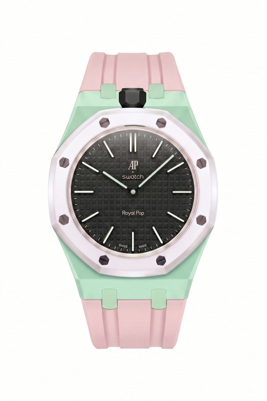 Ocho Negro Royal Pop Rubber Strap