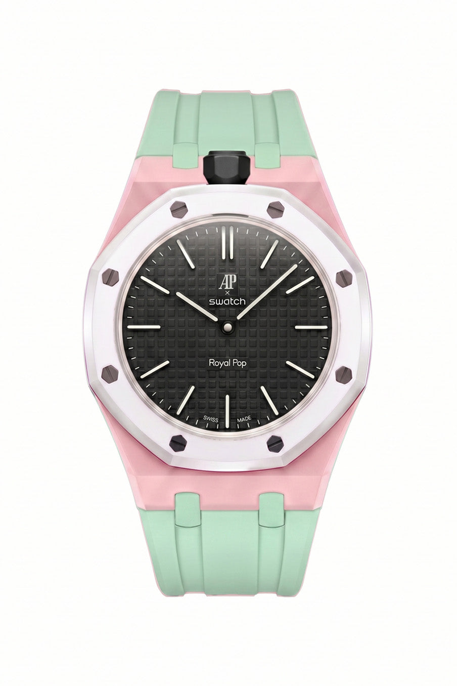 Ocho Negro Royal Pop Rubber Strap