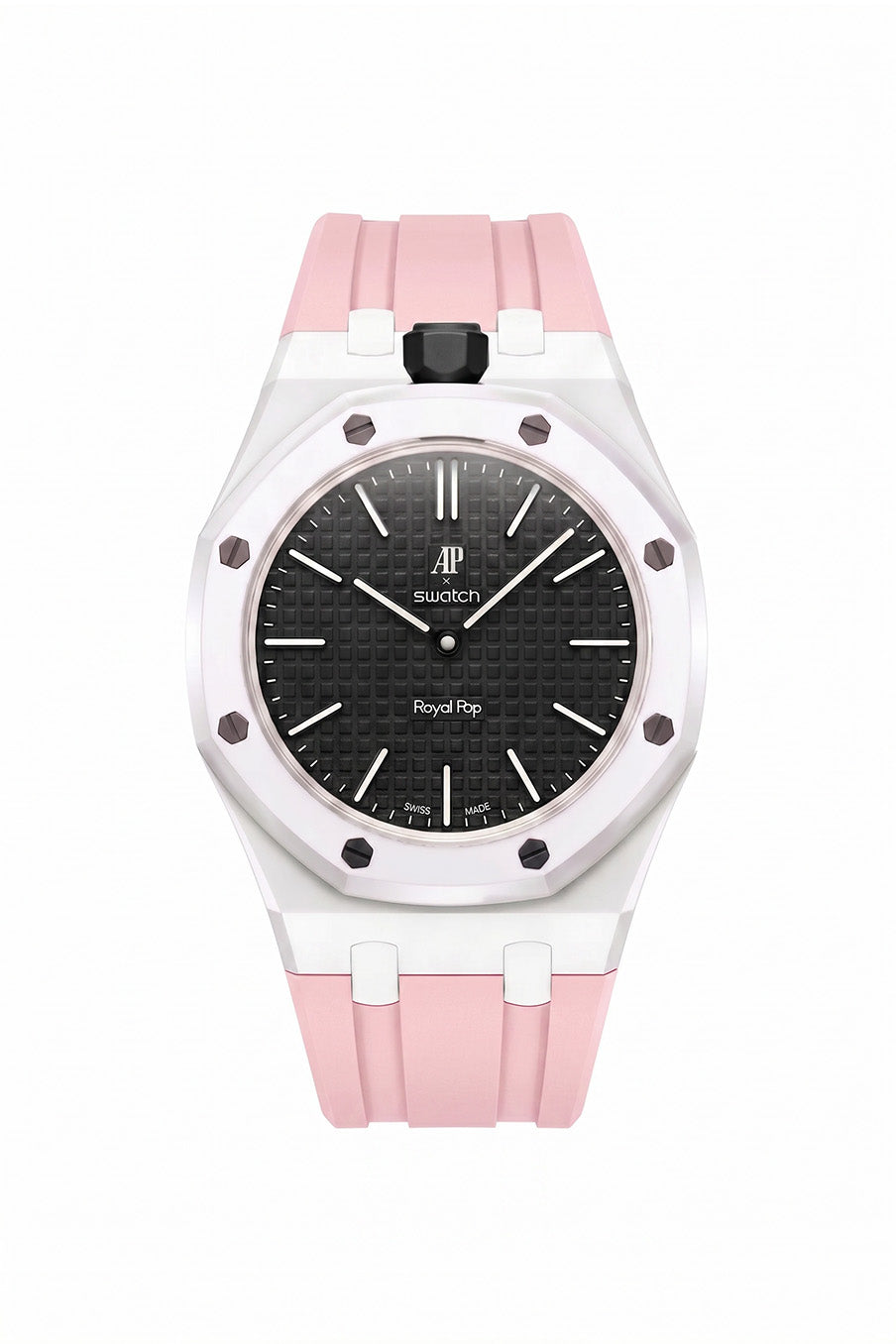 Ocho Negro Royal Pop Rubber Strap