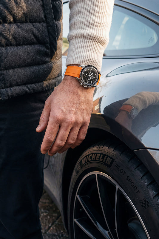 Omega Speedmaster Professional Curved FKM Rubber Strap Replacement