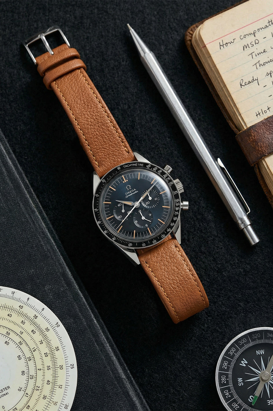 Omega Speedmaster Professional Sheepskin Leather Strap Replacement