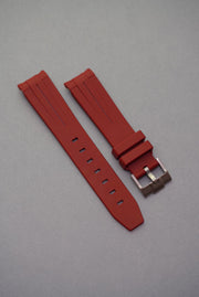 Rubber Curved Strap for Omega x Swatch MoonSwatch – Mission to Pluto – Red