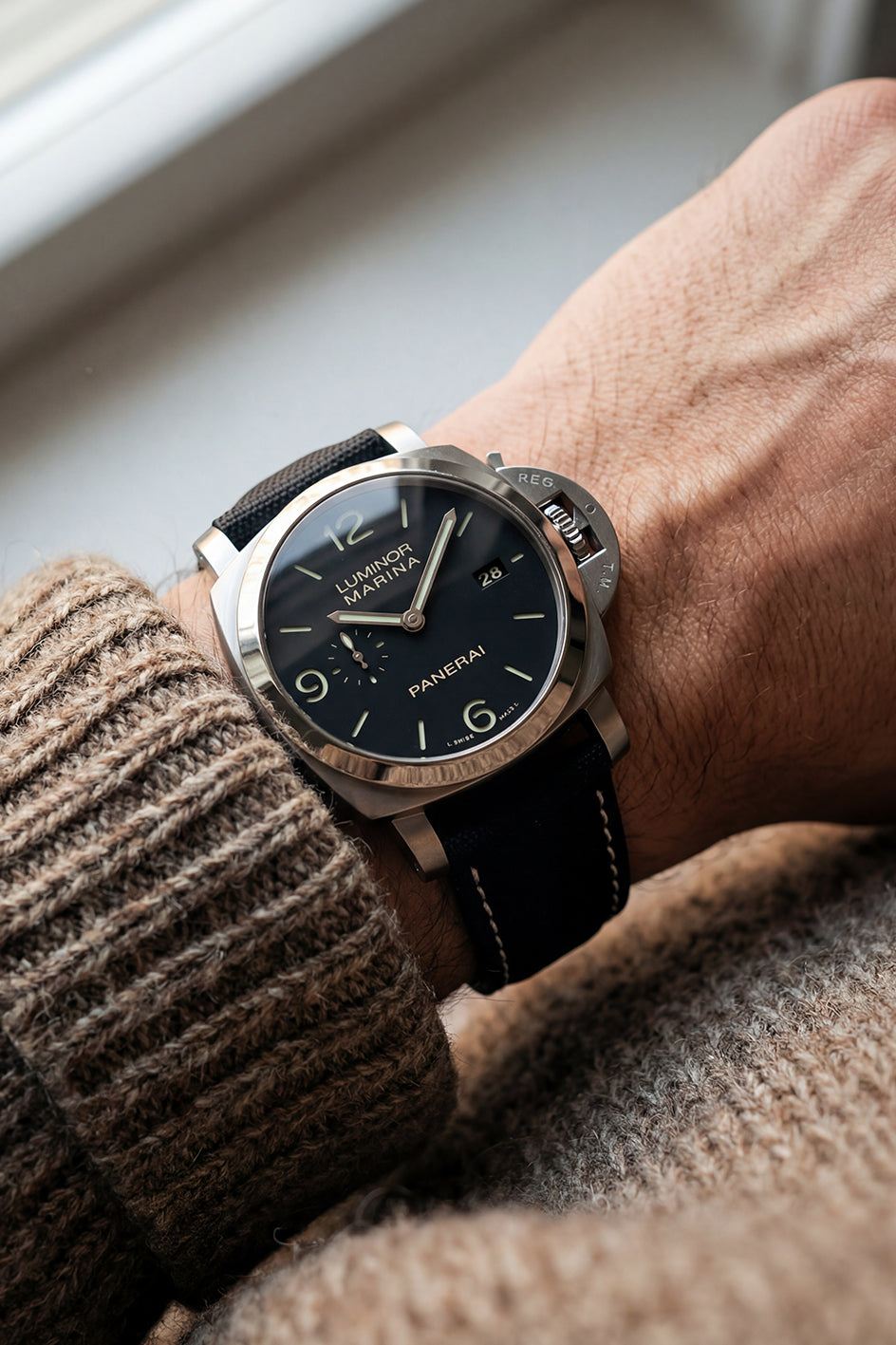 Panerai Sailcloth Strap | Deployant Clasp | Luminor, Submersible