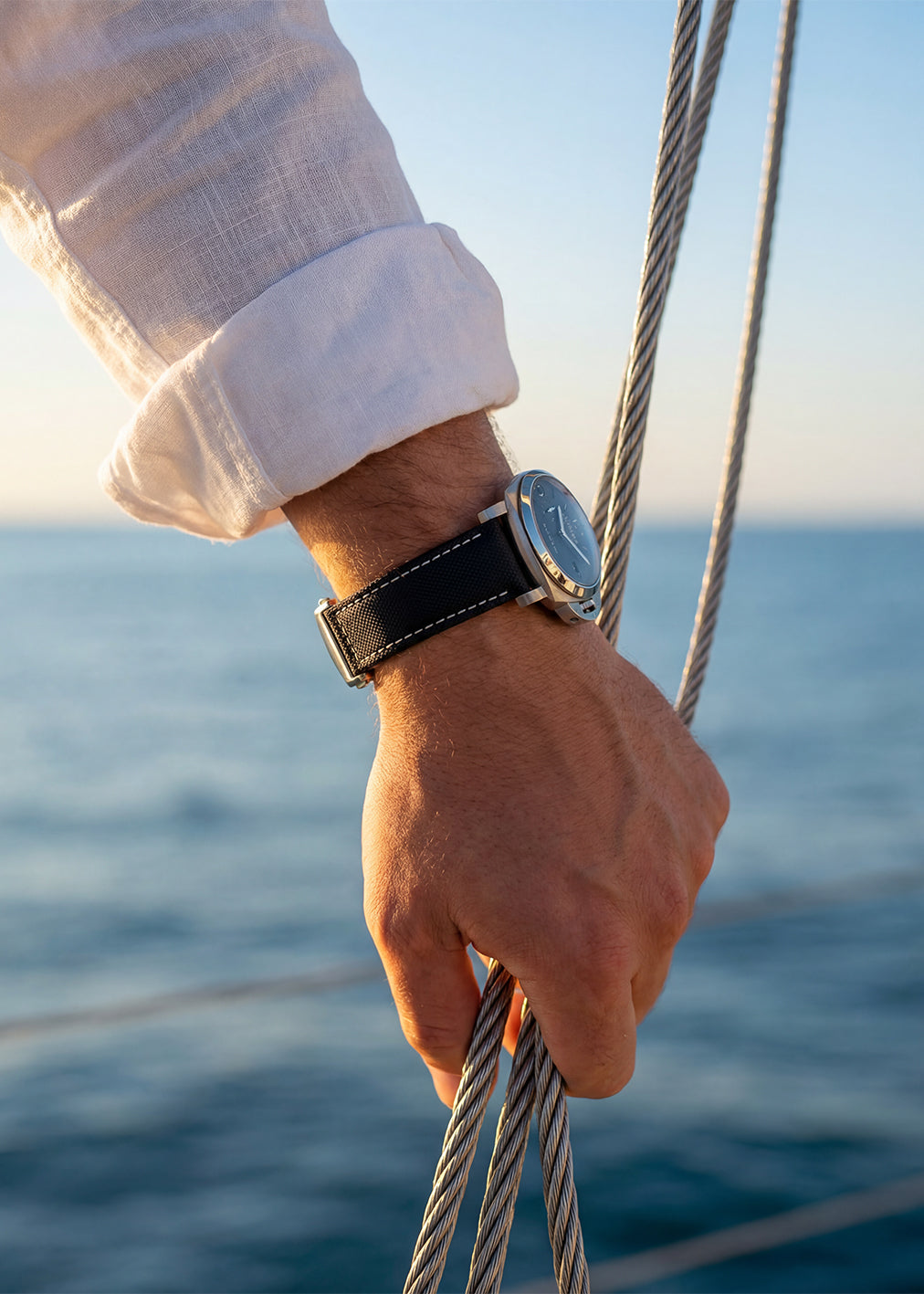 Panerai Sailcloth Strap | Deployant Clasp | Luminor, Submersible
