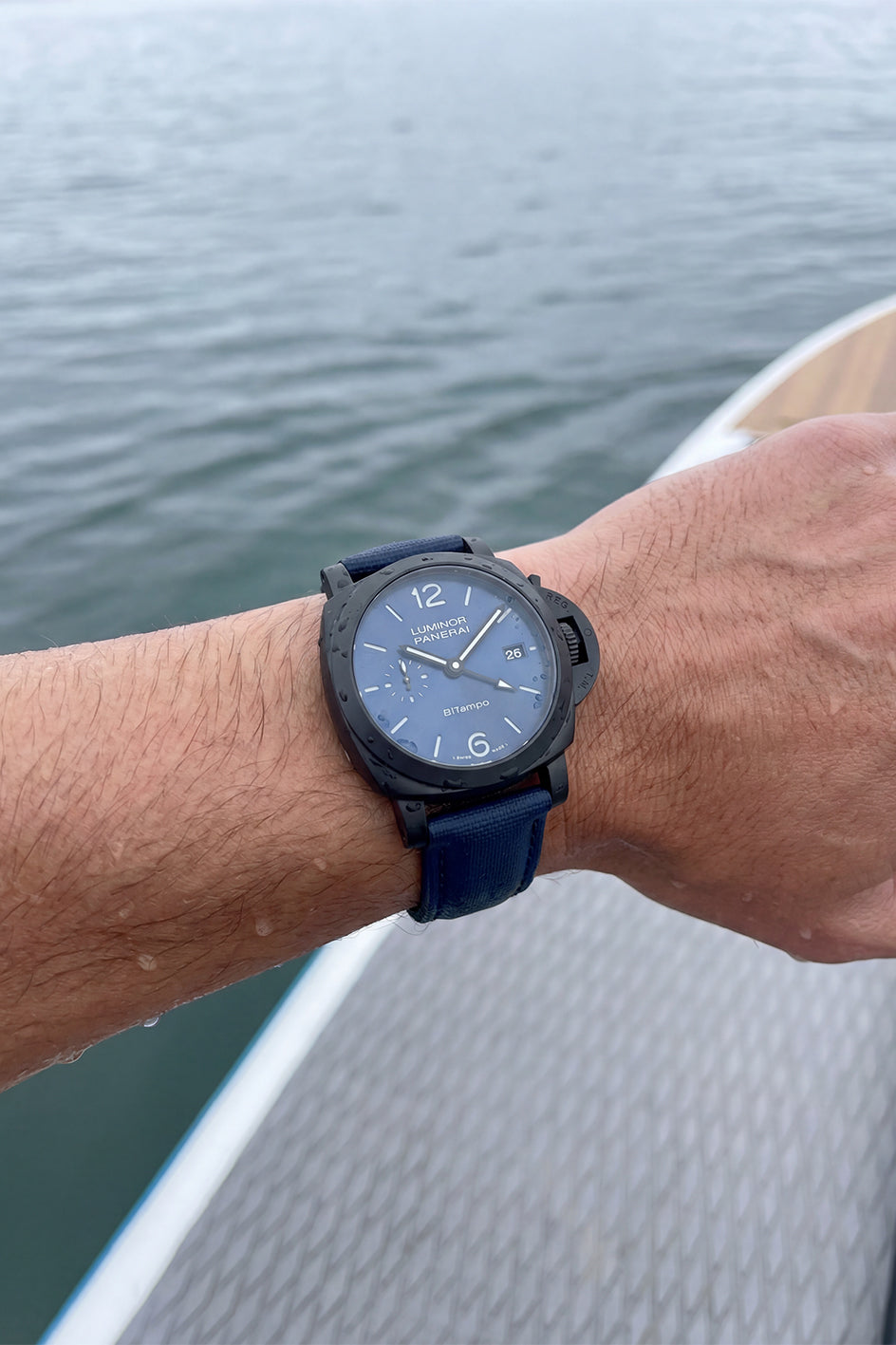 Panerai Sailcloth Strap with Deployant Clasp