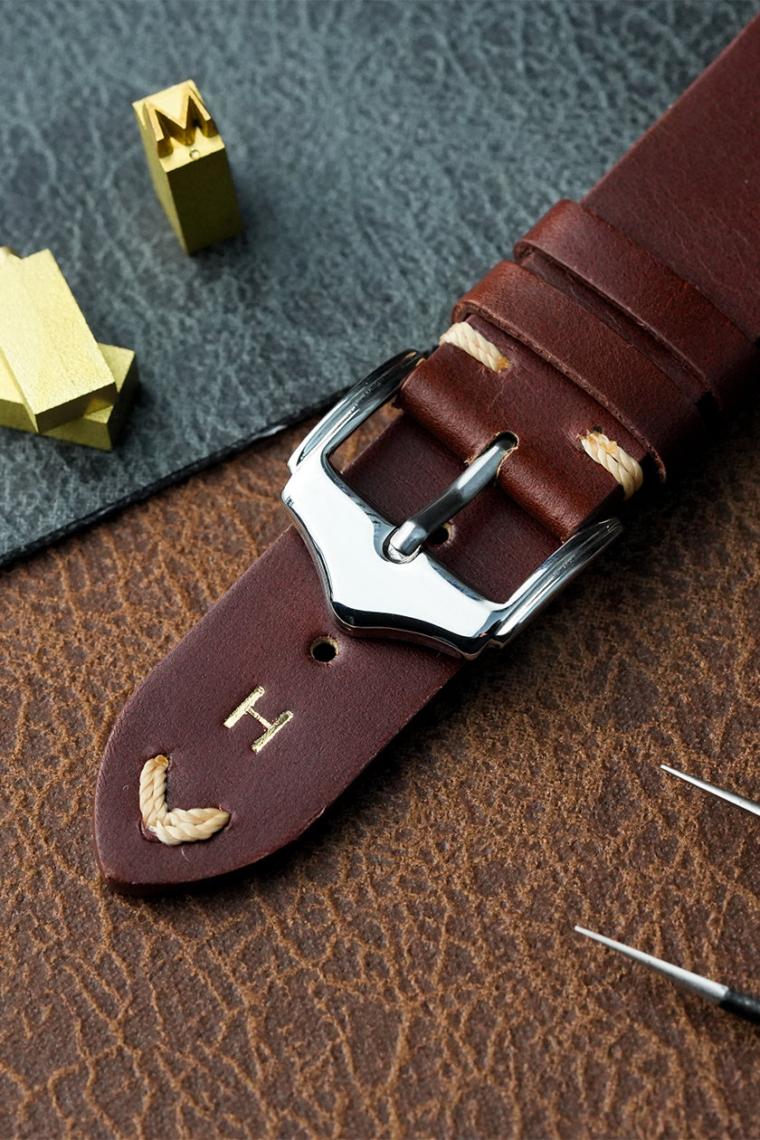 Vintage Leather Watch Strap – 18mm-22mm